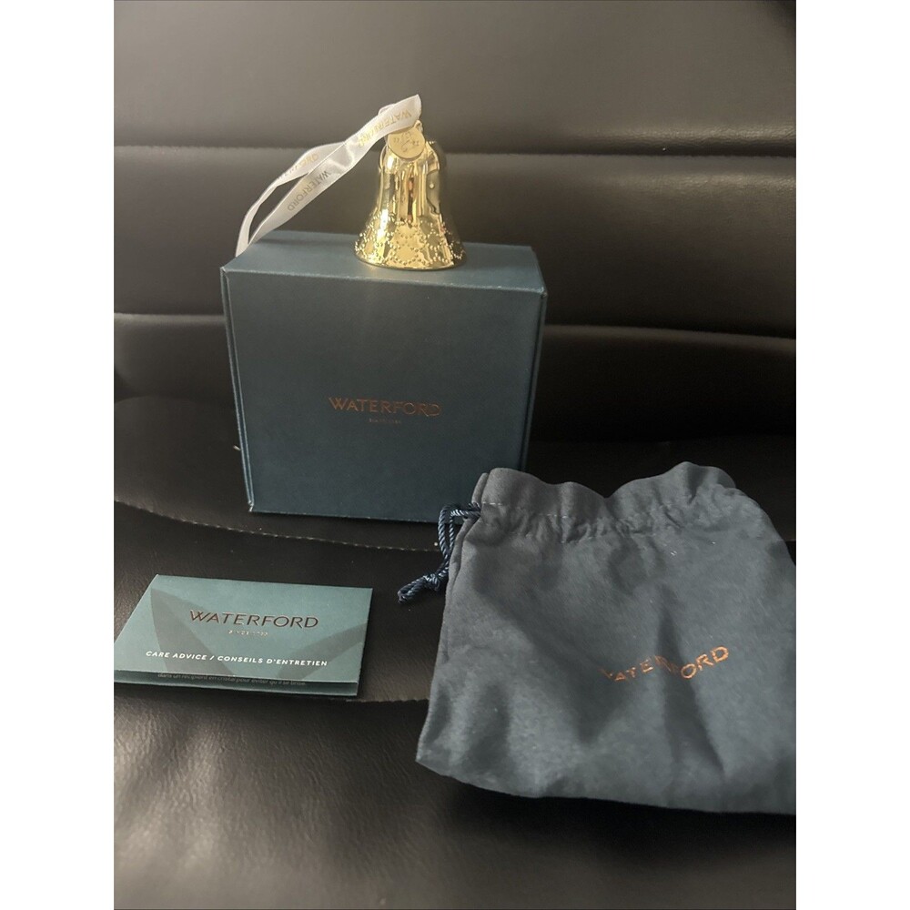 Waterford Golden Bell Ornament 2021 Boxed  #1059614